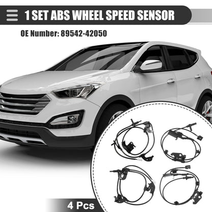 4 x ABS Wheel Speed Sensor for Toyota RAV4 4WD (2008–2012)