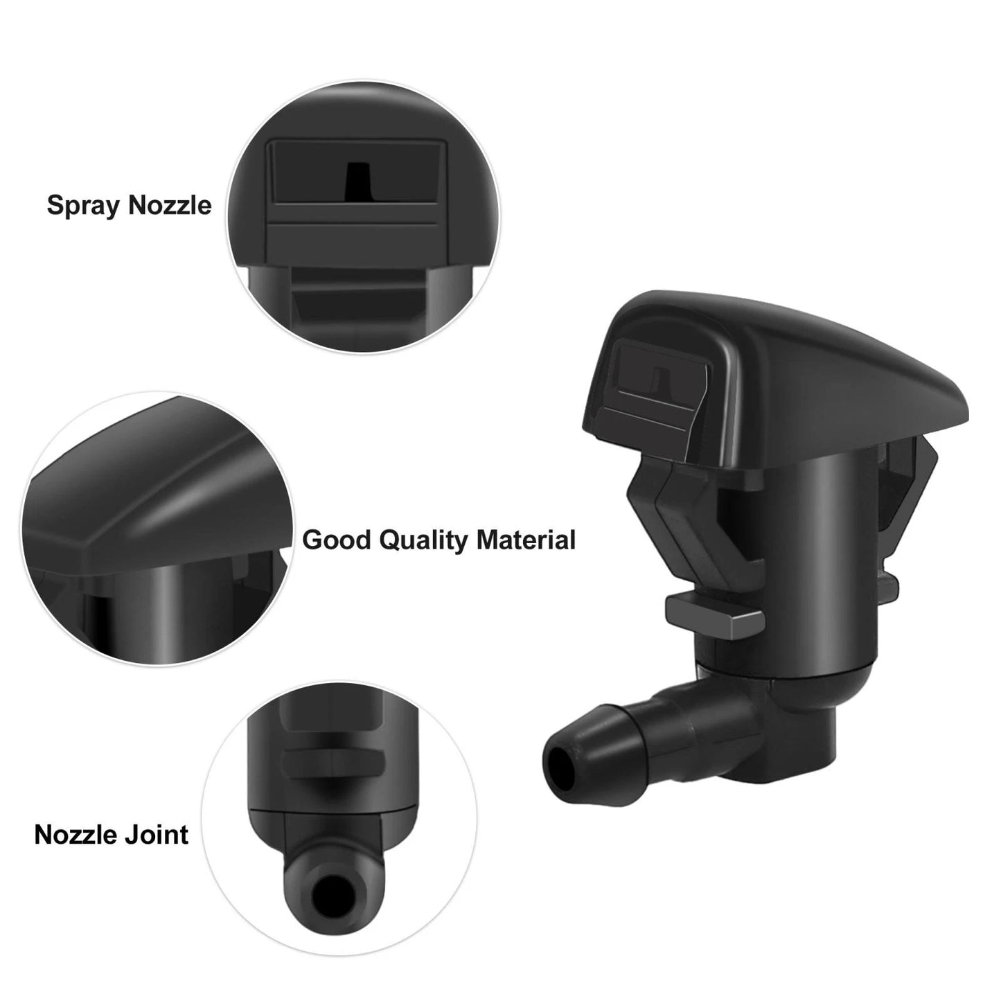 Front Windshield Wiper Nozzles for Ford Focus, Edge (2007-2011)