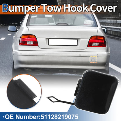 Rear Tow Hook Cover for BMW 525i 528i 530i 540i (2001-2007) Black