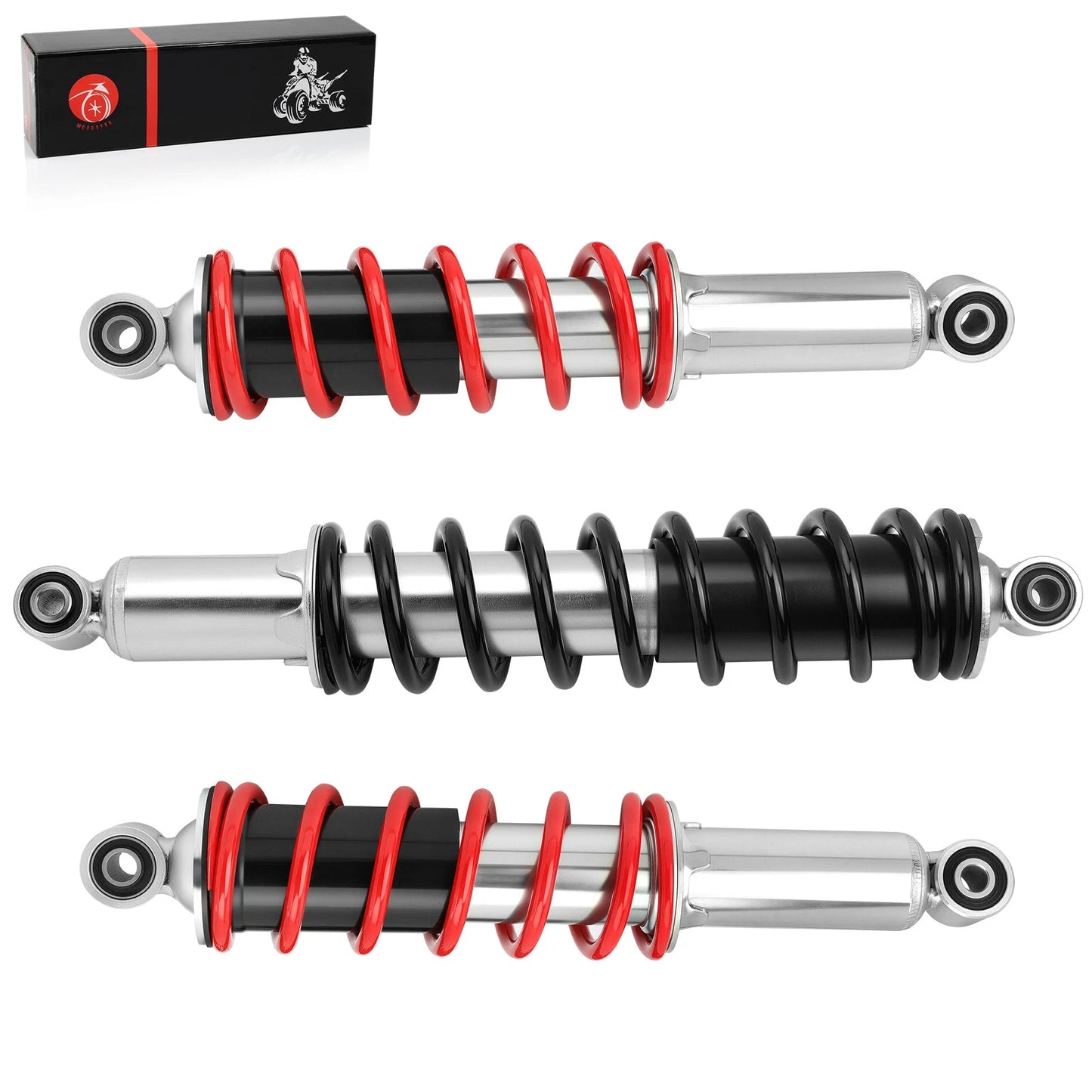 3 Pack Front/Rear Shock Absorbers for Honda TRX250X 2009-2020