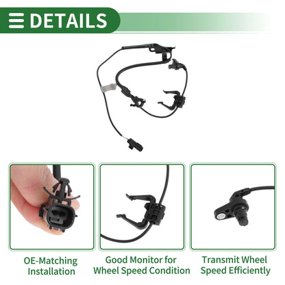 ABS Wheel Speed Sensor for Toyota Highlander (2011-2015) - 1 Pcs