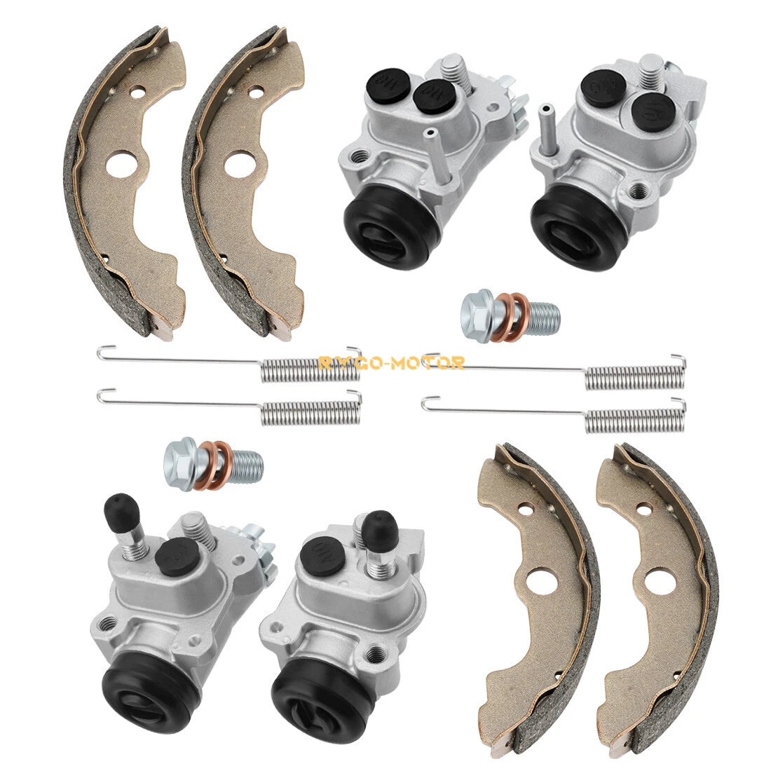 Front Brake Wheel Cylinders W/Shoes for Honda TRX350 Rancher 350 (2000–2003)