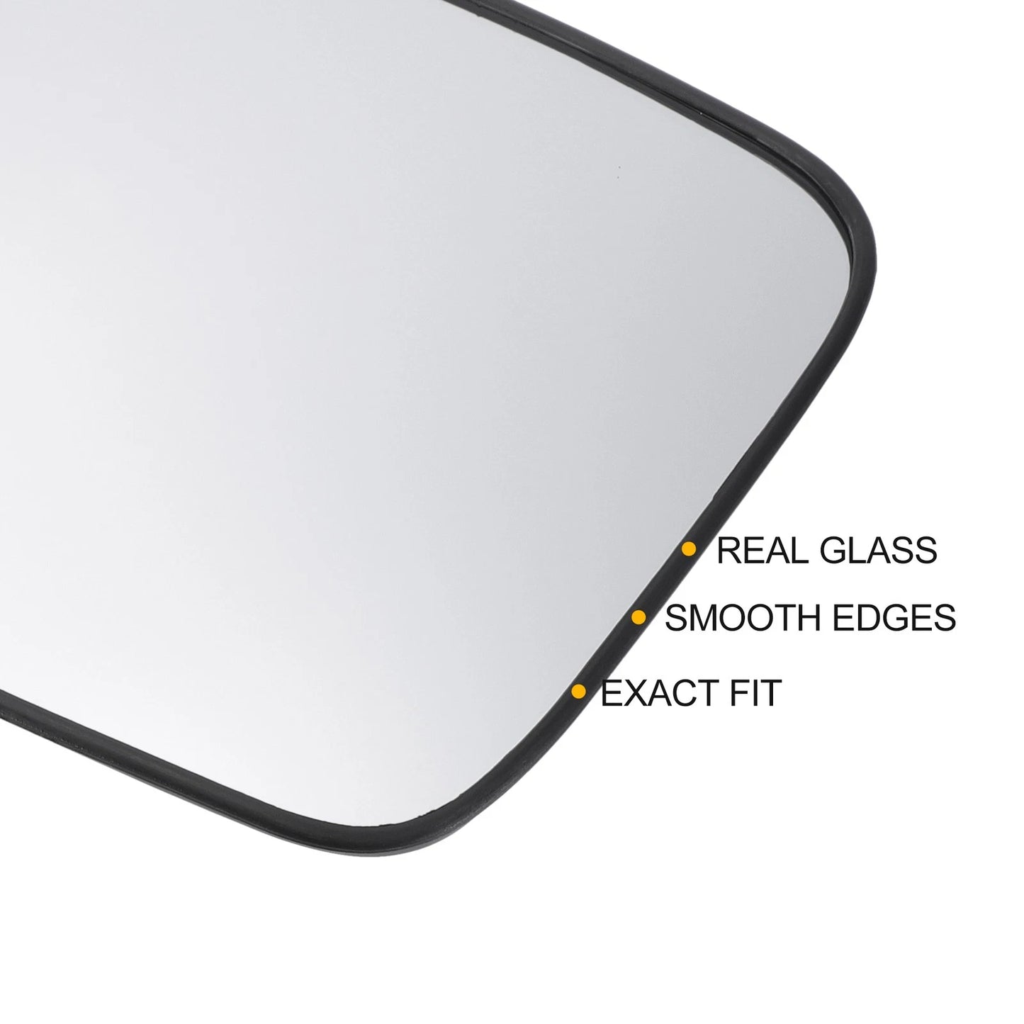 Left Side Heated White Mirror Glass for Hyundai Santa Fe (2007-2012)