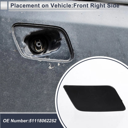 Front Right Side Bumper Headlight Washer Nozzle Cover for BMW 335i Unpainted