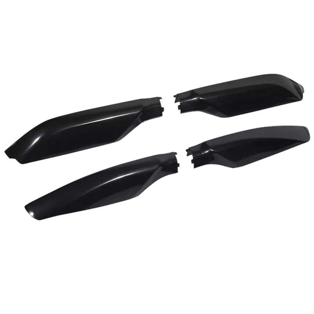 4 x Glossy Black Roof Rack Rail End Cover Caps for Toyota Prado (2009-2023)