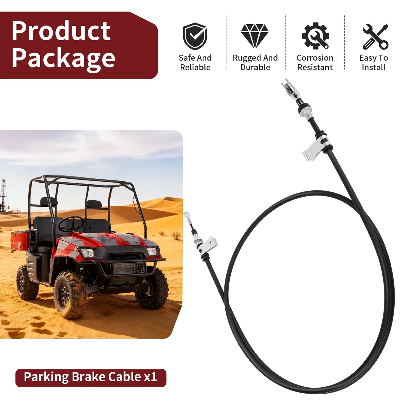 Parking Brake Cable for Polaris Ranger 500/700 XP 2005-2007 UTV