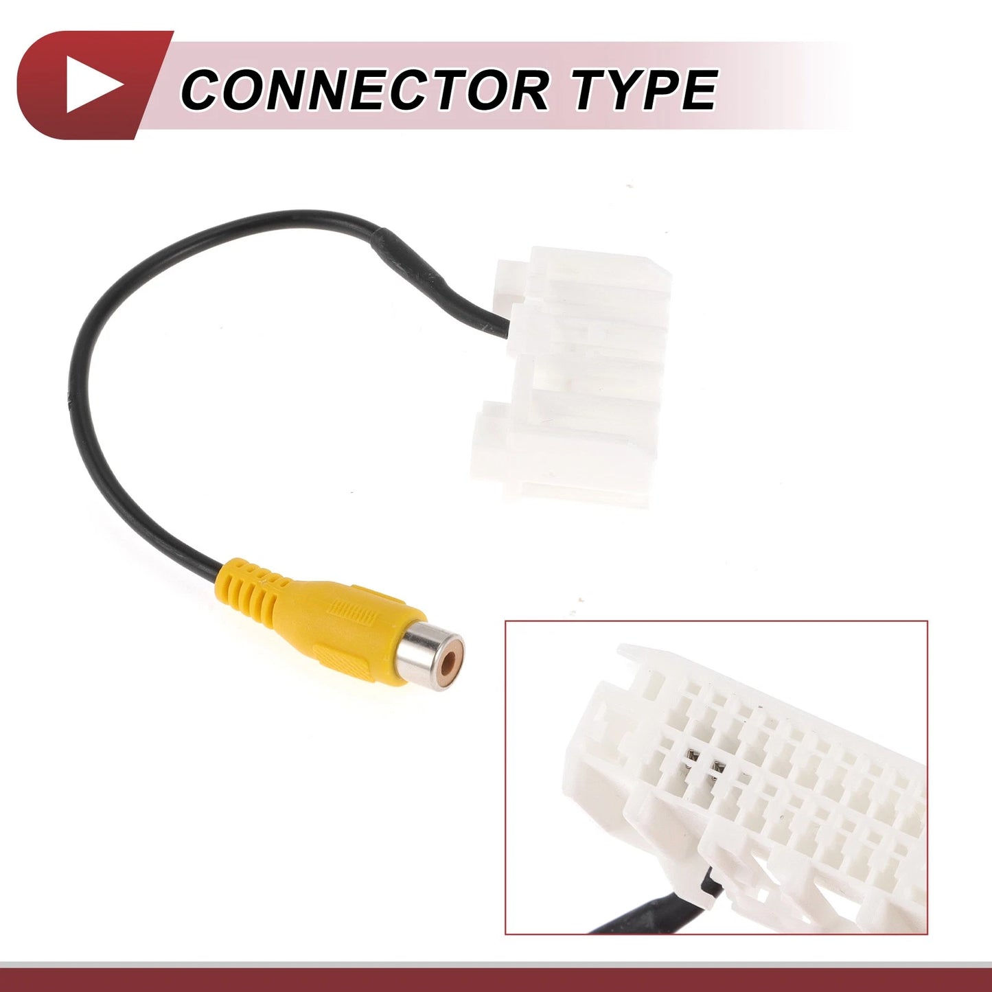 Rear View Camera Adapter Wire Harness Cable for Jeep Compass (2009-2017)