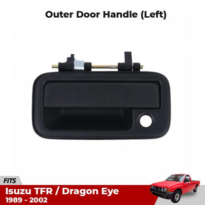 Exterior Door Handle LH Side Black Fits Isuzu TFR Rodeo Pickup Truck 1989-02 D05