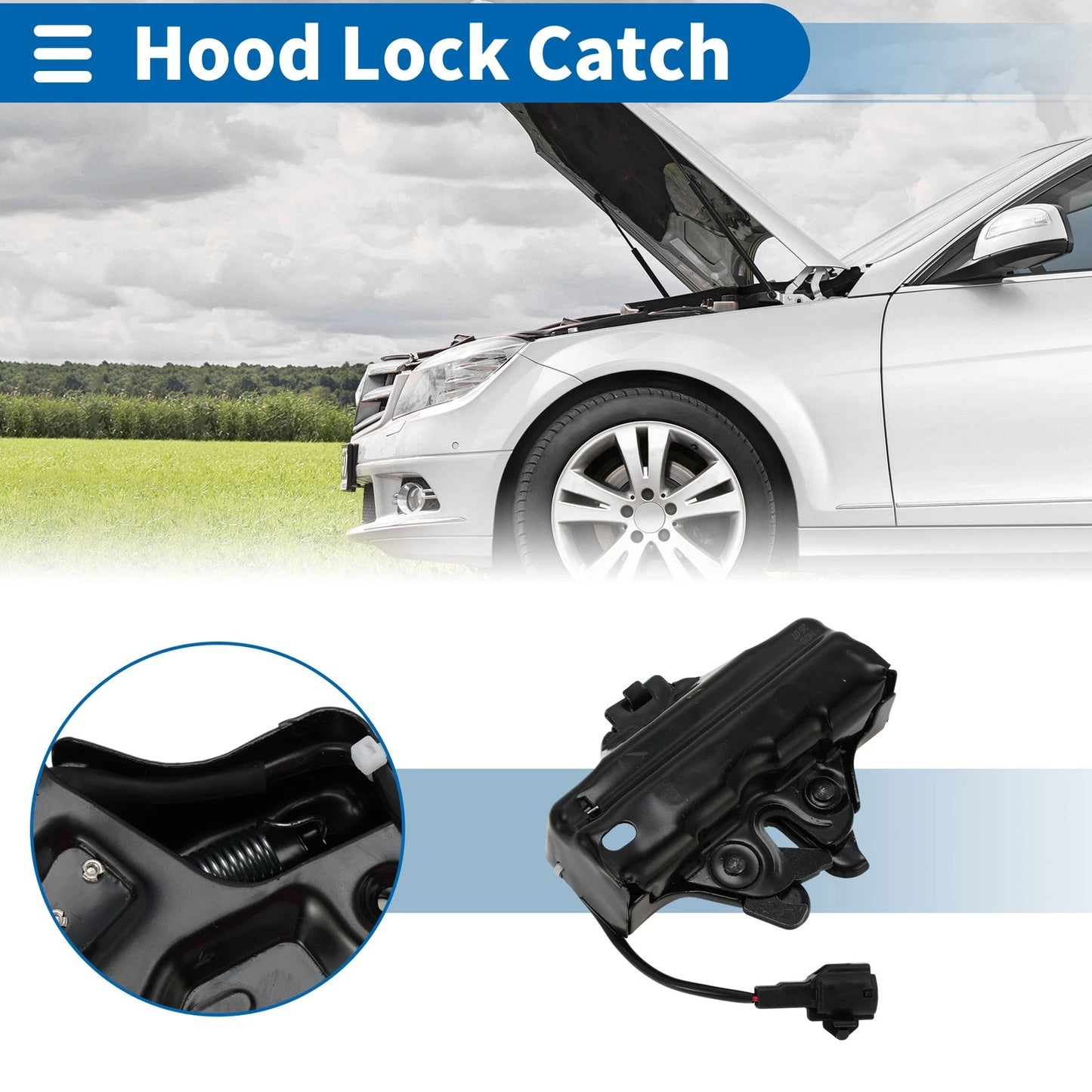 Hood Latch Assembly for Toyota Sequoia (2008-2021)