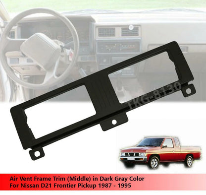 Air Vent Frame Trim Bezel Gray for Nissan D21 (1987-1995)
