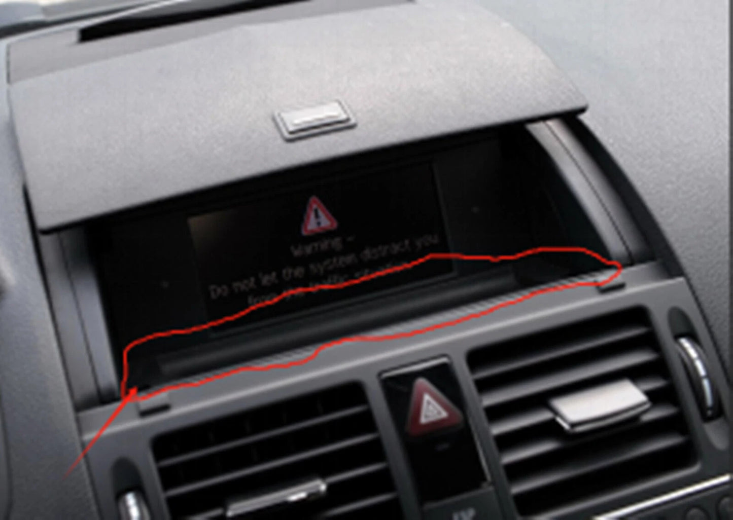 Center Front Screen Holder for Mercedes Benz W204 (2007-2010)