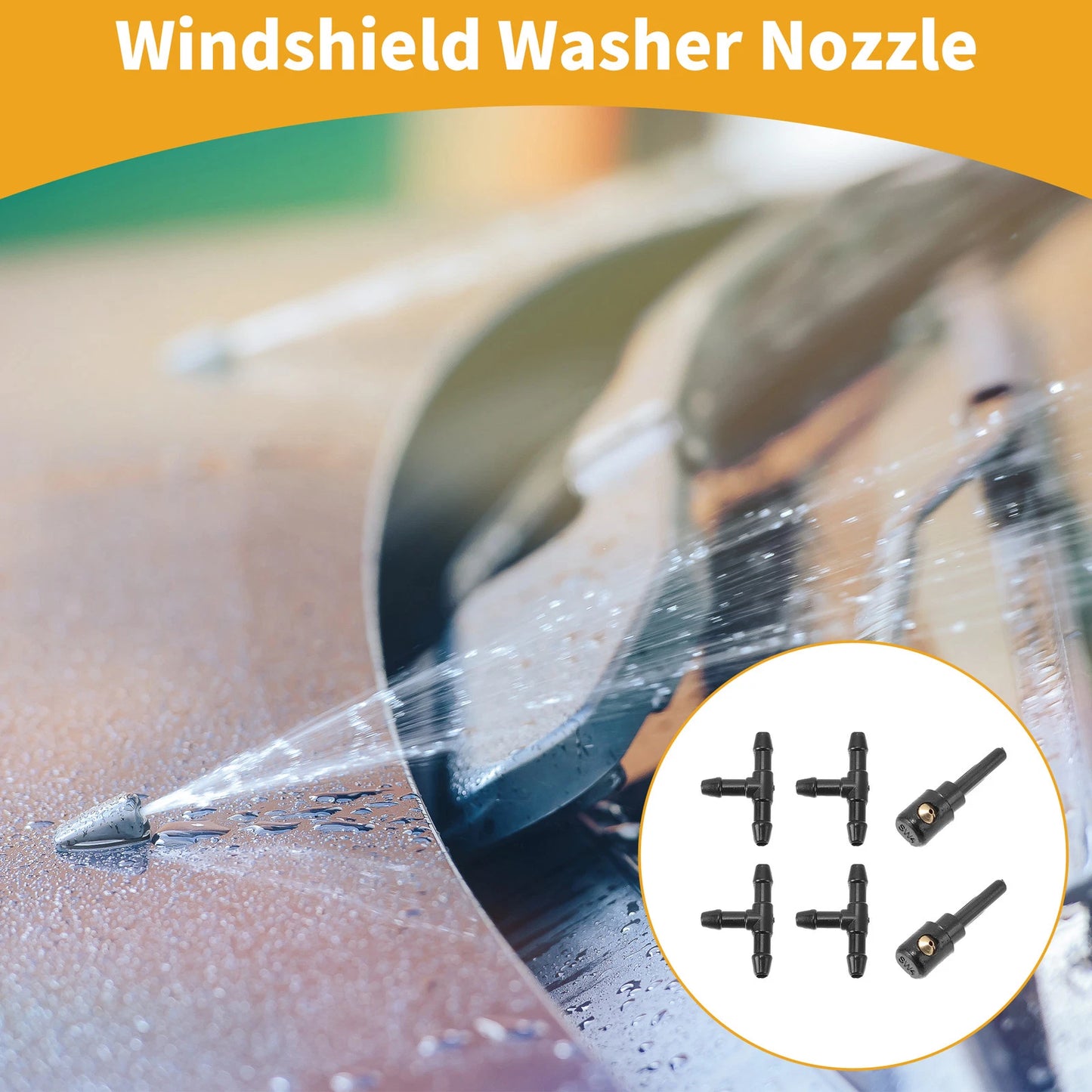 Windshield Washer Nozzle Kit for Ford Tourneo Connect (2002-2013)
