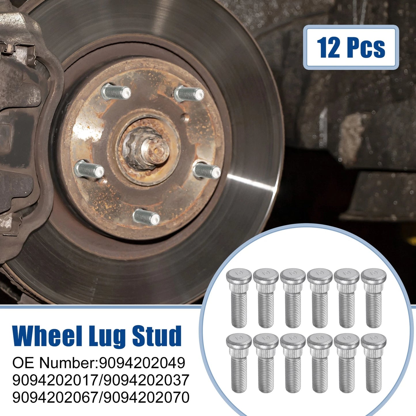 12 Pcs M12x1.5 Wheel Lug Studs for LEXUS ES350 (2007-2012)