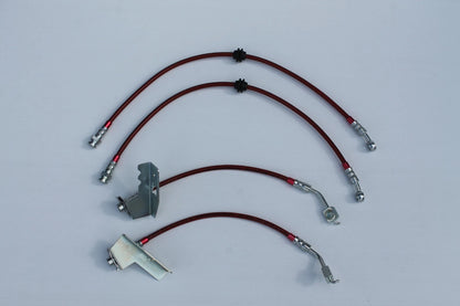 Braided Brake Hose Set (4) for BF Ford FPV Ute (2003-2008)