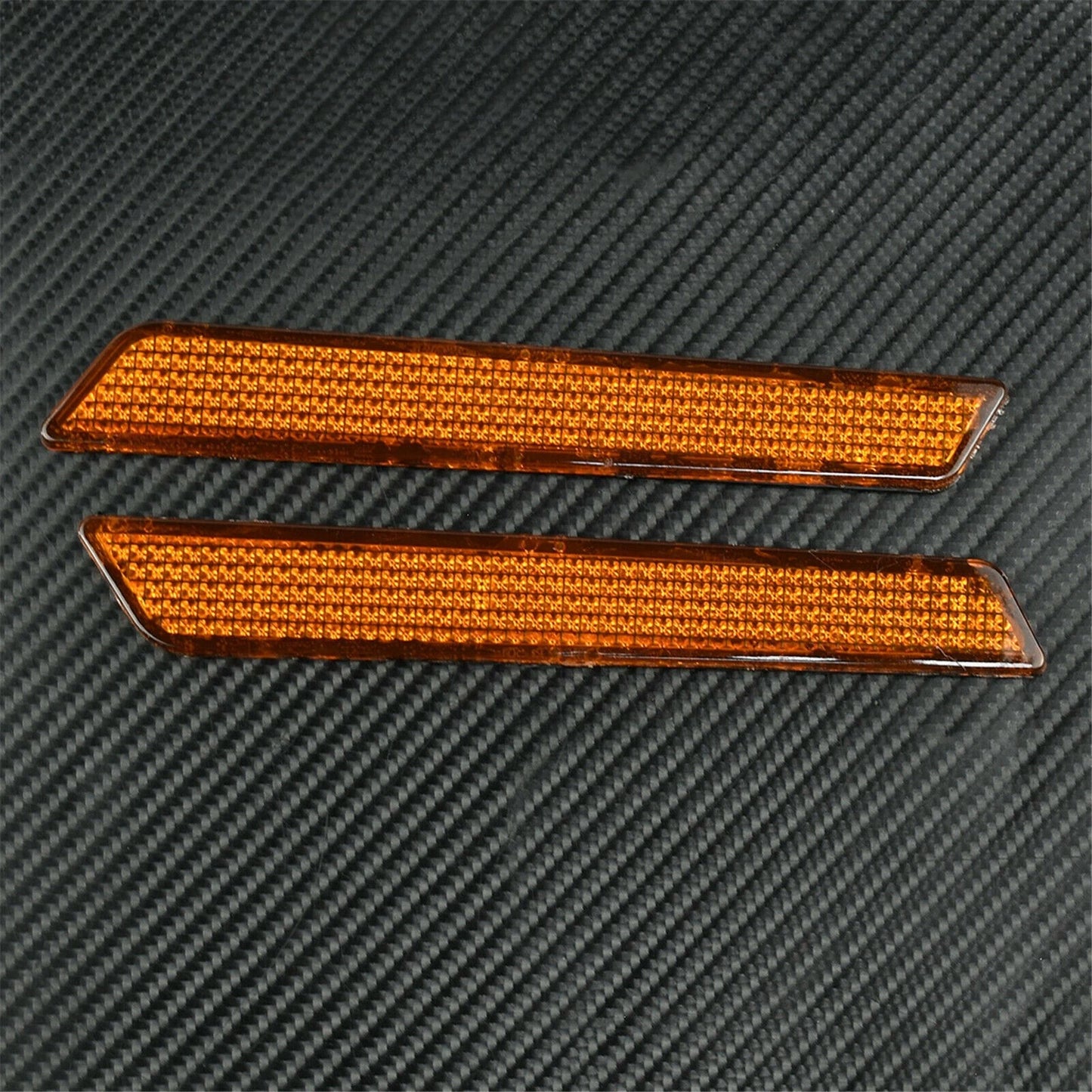 Orange Reflector Saddle Bag Latch Cover for Harley Touring Road King Glide (2009-2023)
