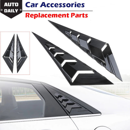 Black Side Vent Window Scoop Louver Cover Trim for Hyundai Elantra (2021-2022)