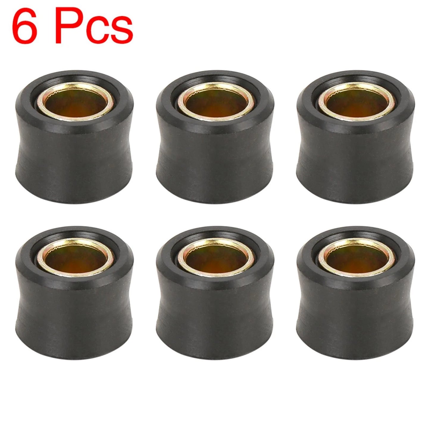 6pcs / 12mm Rear Shock Absorber Cushion Rubber Ring Bushings for Motorbike