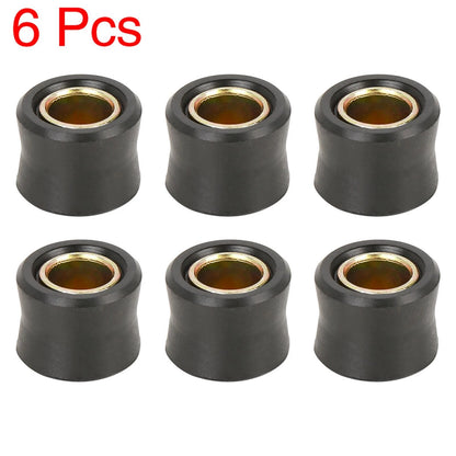 6pcs / 12mm Rear Shock Absorber Cushion Rubber Ring Bushings for Motorbike