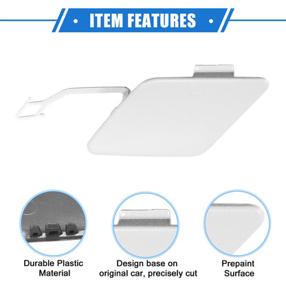 Rear Bumper Tow Hook Eye Hole Cover Cap for BMW 3 F30 White (2012-2015)