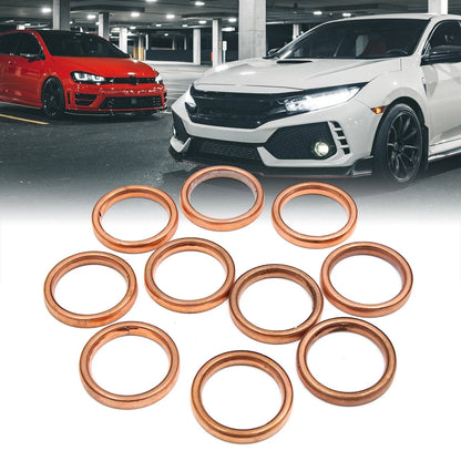 10pcs Metal Motorcycle Exhaust Pipe Muffler Gaskets for Honda GY6-125 ATV