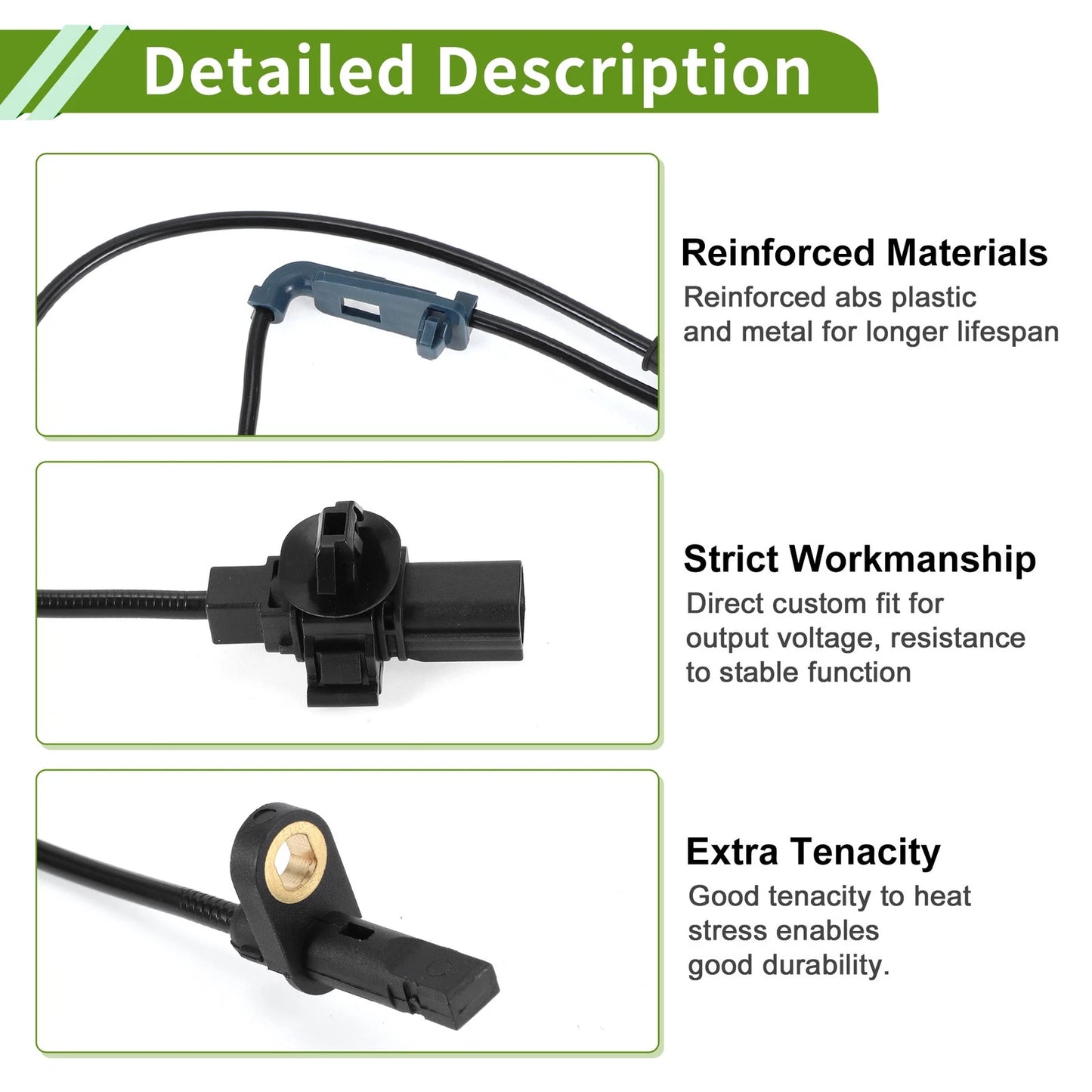 1 Pc Front Left ABS Wheel Speed Sensor for Acura RDX (2013 - 2018)