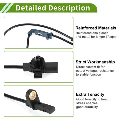 1 Pc Front Left ABS Wheel Speed Sensor for Acura RDX (2013 - 2018)