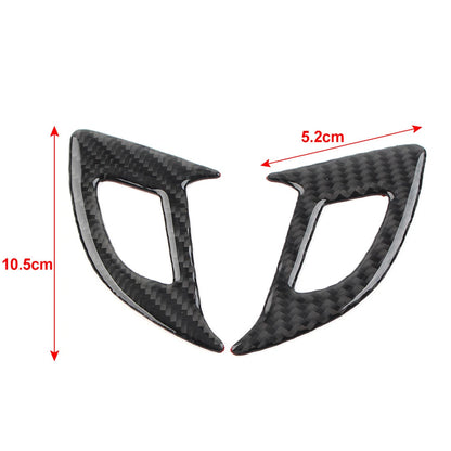 Carbon Fiber Black 2 x Car Door Switch Panel Covers for Chevrolet Equinox (2017-2022)
