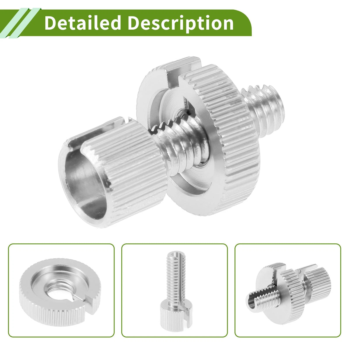 4 x M8 Aluminum Clutch Brake Cable Adjuster Screw Silver Tone for Motorcycle