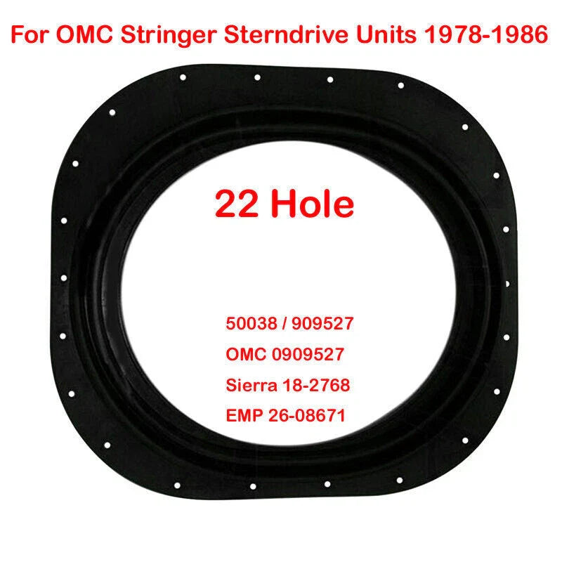 Marine Plate Seal Boot for OMC Stringer 800 Transom