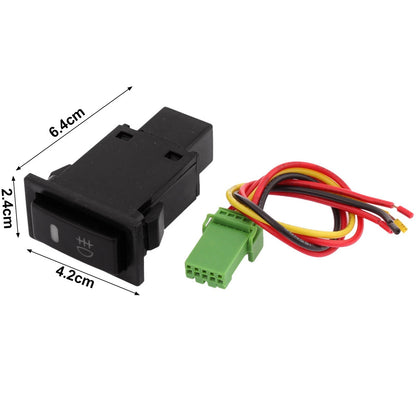 Latching Red Pilot Fog Light Switch 12V for DC Panel Mount