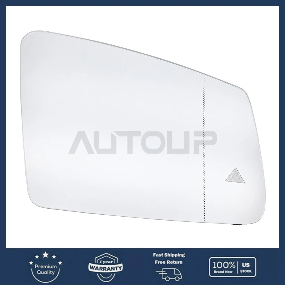 Right Side Mirror Glass Heat W/ Blind Spot for Benz E250 E350 E400 E550