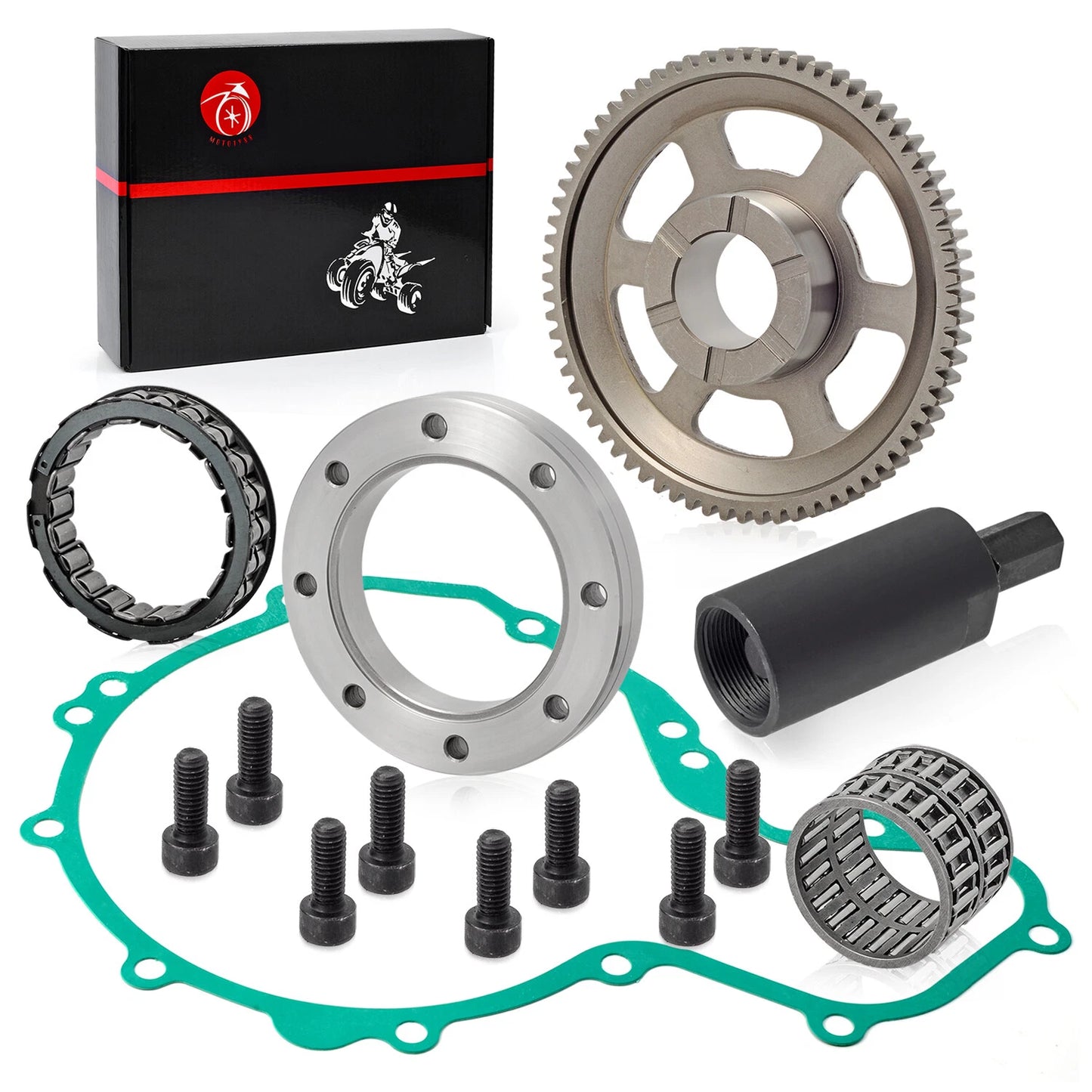 Flywheel Puller Clutch Idler Gear 72T for Polaris Predator 500 (2003–2007)