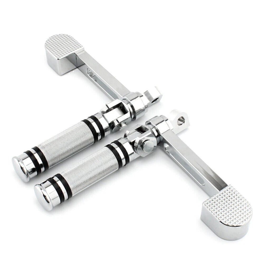 Footrest Footpegs with Heel Rest Chrome for Harley Sportster XL 883 1200 (2004-2023)