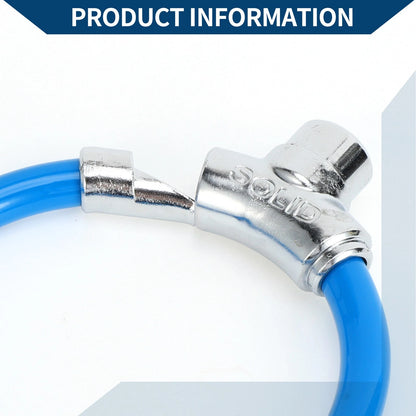 Portable 46cm Anti-Theft Cable Bike Lock for Bicycle - Blue