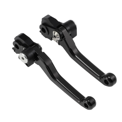 Short Brake Levers 1 Pair Motorcycle Black for Honda CRF450R CRF450RX