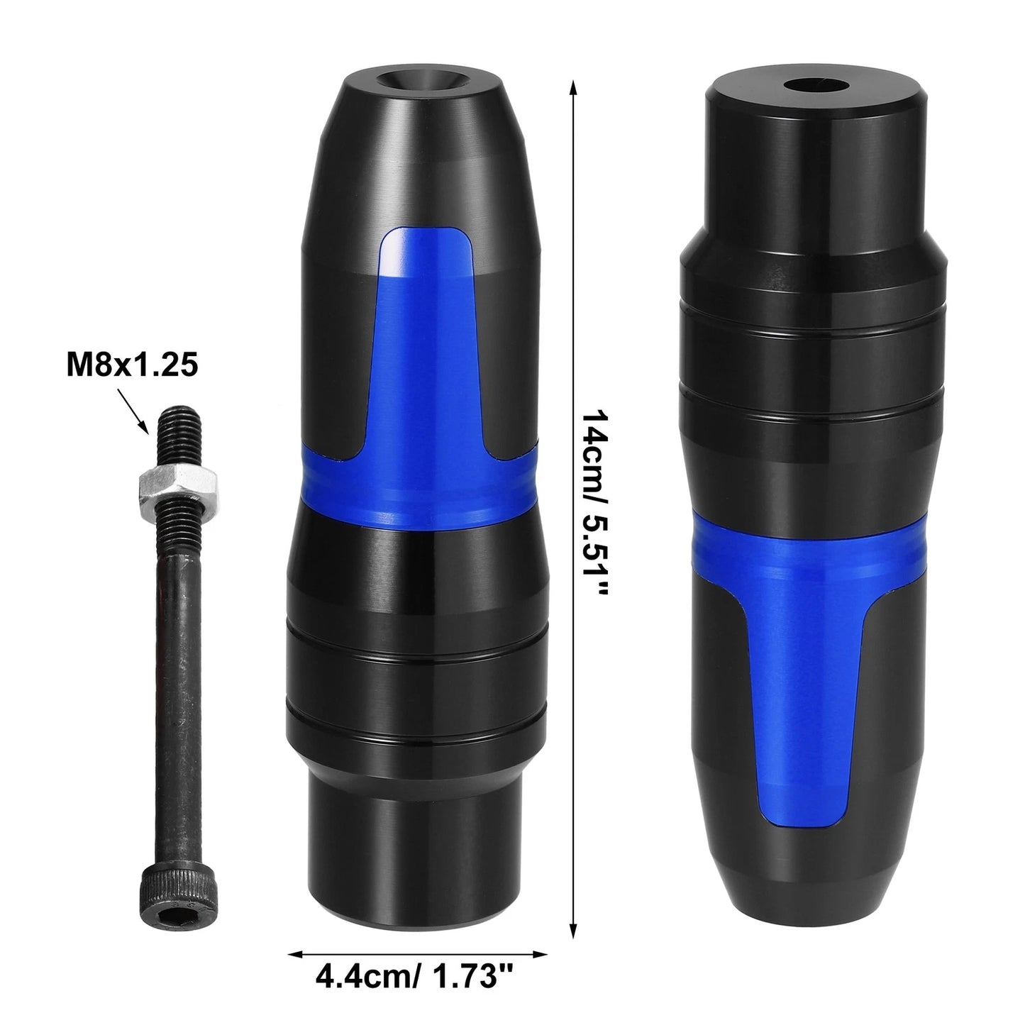 Blue Motorcycle Frame Exhaust Slider Protector for BMW R1250 (2019-2023)