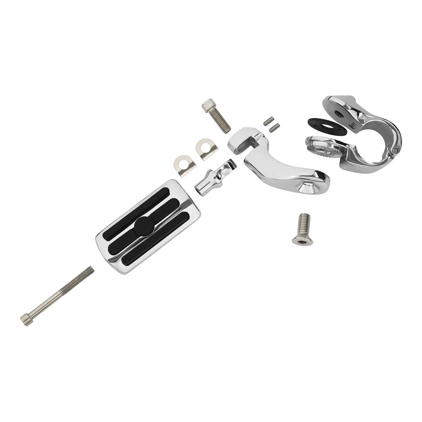 1-1/4" Motorcycle Short Highway Engine Guard Footpegs for Harley Touring