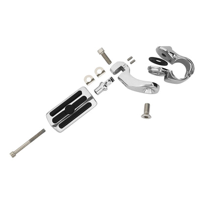 1-1/4" Motorcycle Short Highway Engine Guard Footpegs for Harley Touring