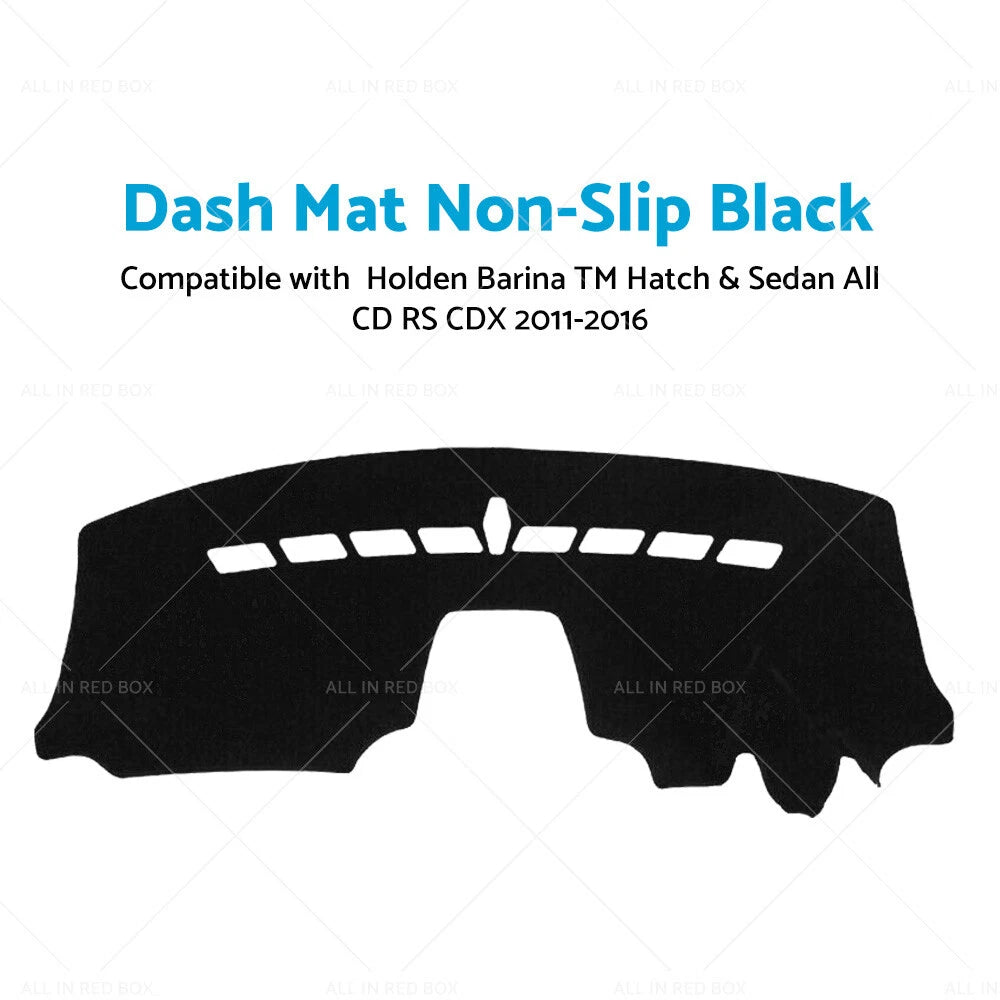 Dash Mat for Holden Barina TM Hatch & Sedan 2011-2016 Black