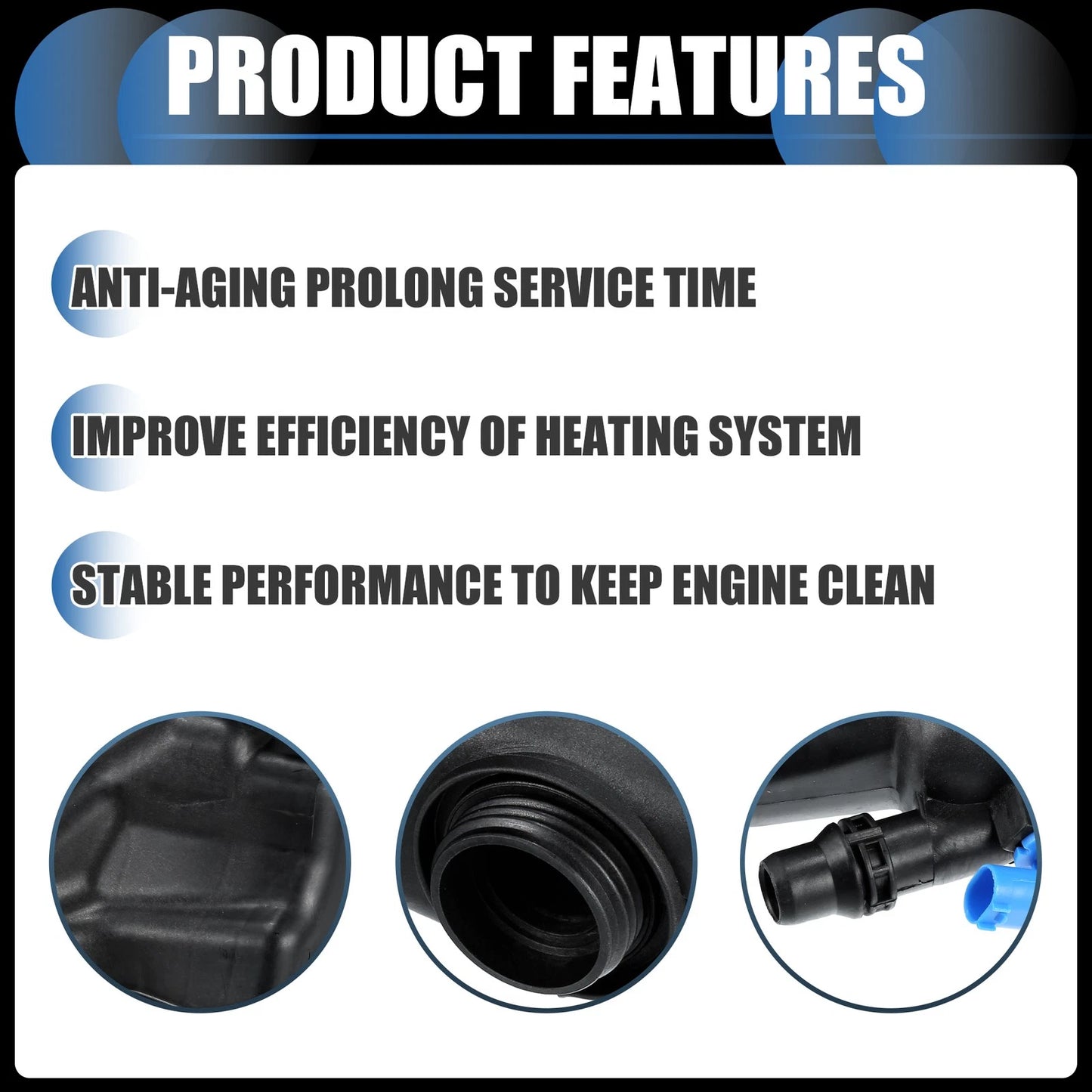 1 x Coolant Expansion Overflow Tank with Cap for BMW 760i