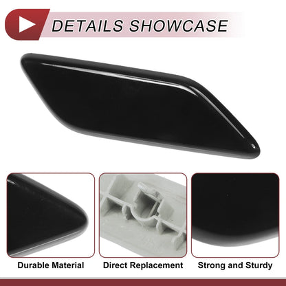 Front Right Washer Nozzle Cover for Honda CR-V (2015-2017) Black 1 Pcs