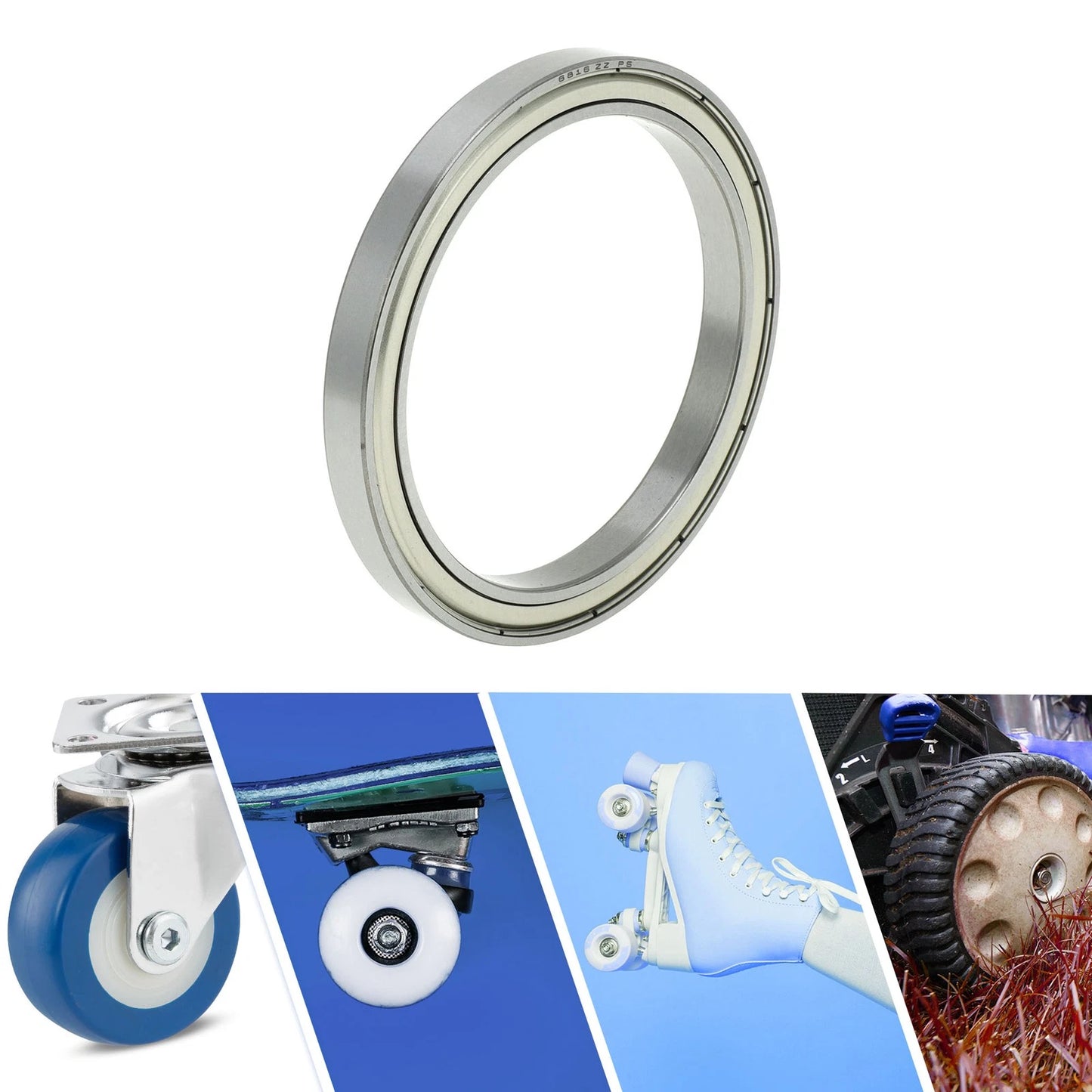 Deep Groove Ball Bearing / 80x100x10mm / P5 for Scooter Skateboard Wheel