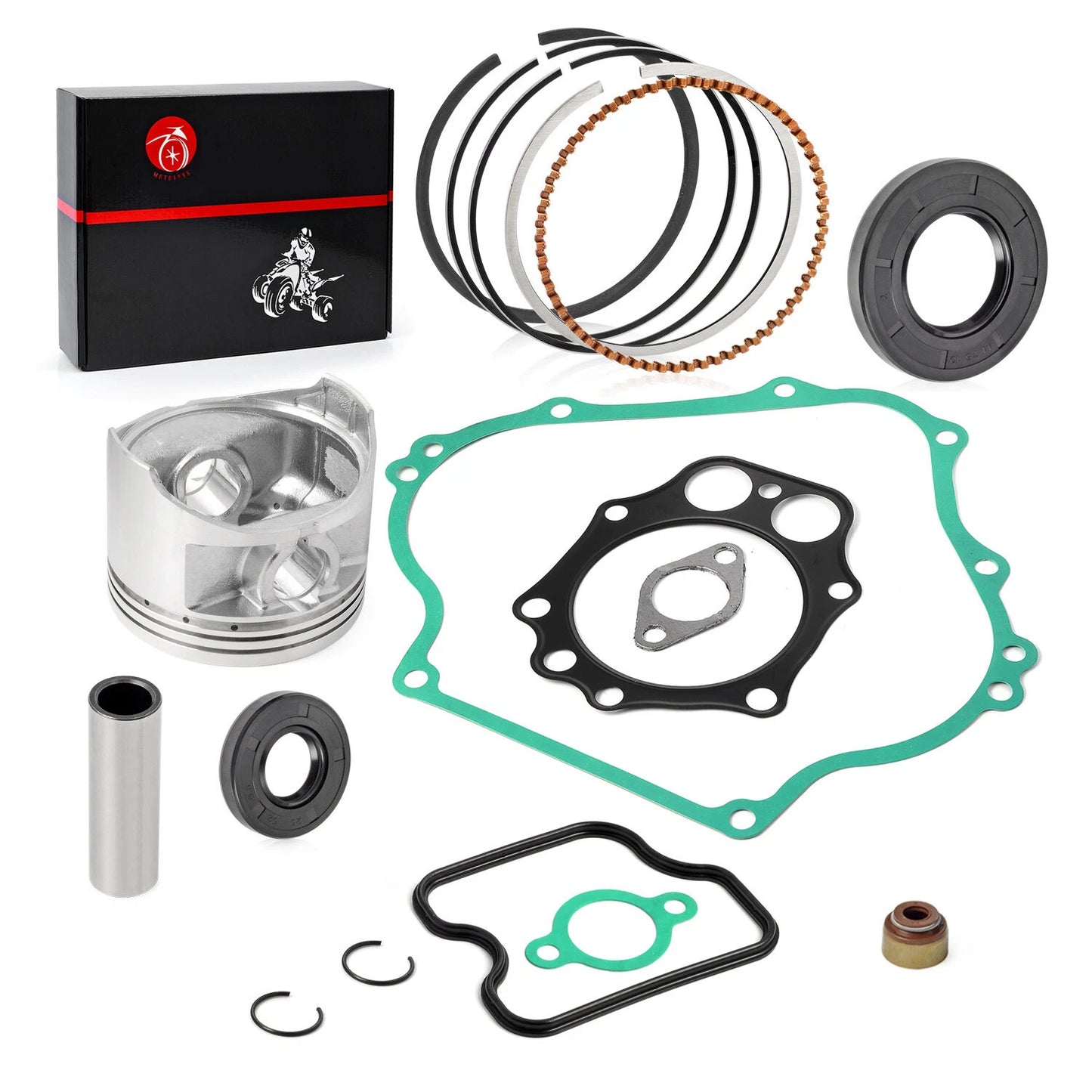 Engine Piston & Ring Gasket Kit for Club Car DS/Precedent FE350 (1996-06)