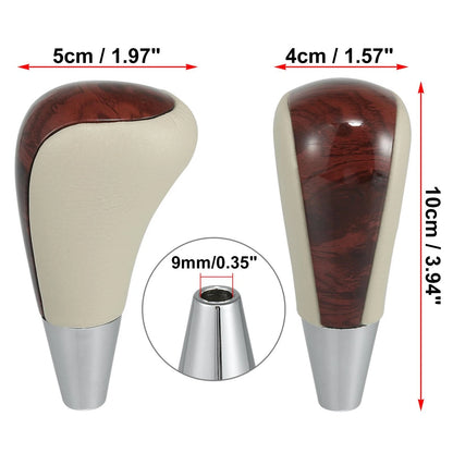 Wood Pattern Gear Shift Knob for Toyota Lexus Beige
