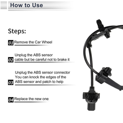 ABS Wheel Speed Sensor for Honda Civic EX LX Front Left (2001-2005)
