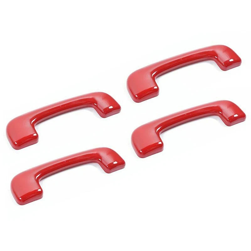 4 x Red Roof Handle Cover Trim for Dodge Charger Accessories