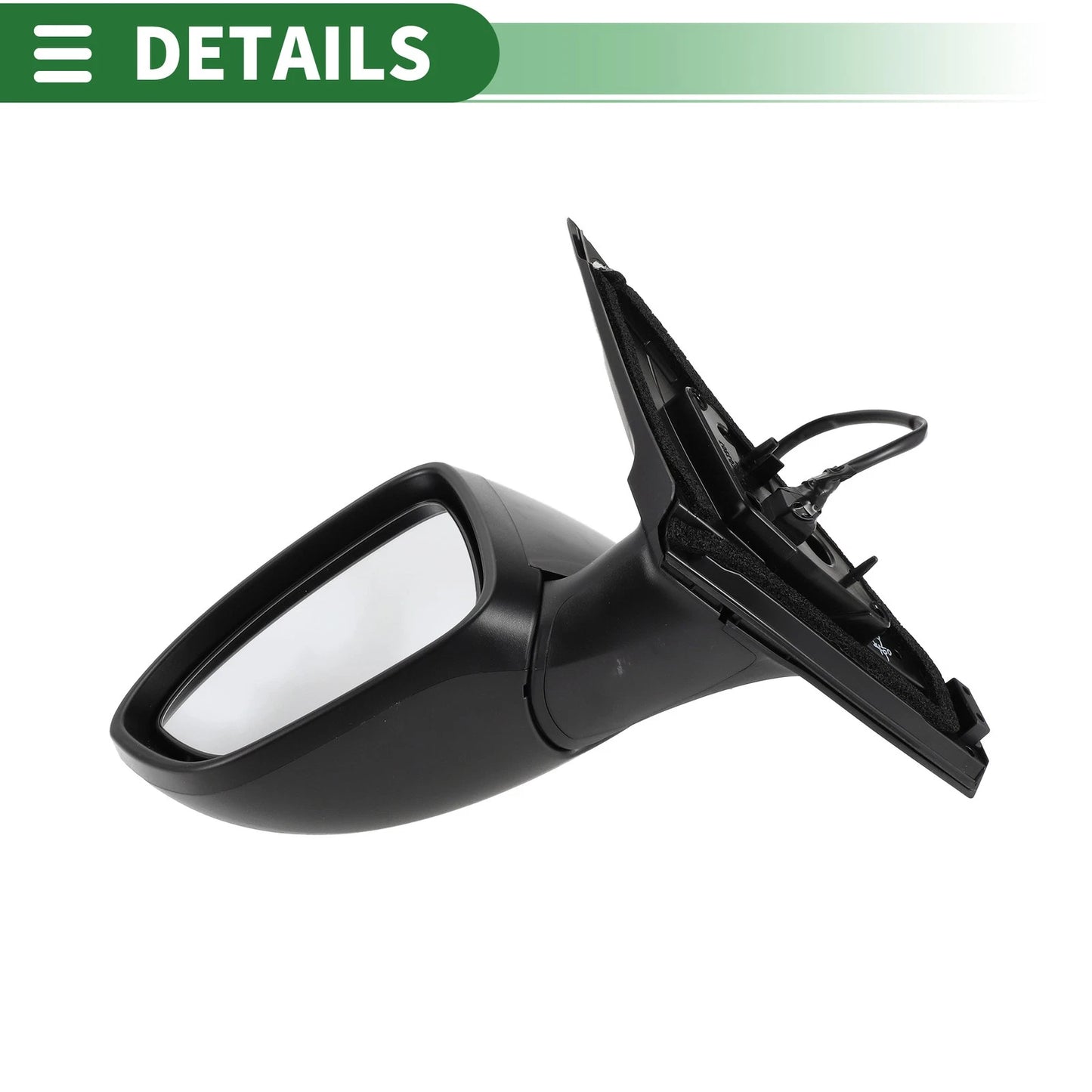 Left Side Door Mirror for Nissan Sentra 2020-2022 Manual Folding Black