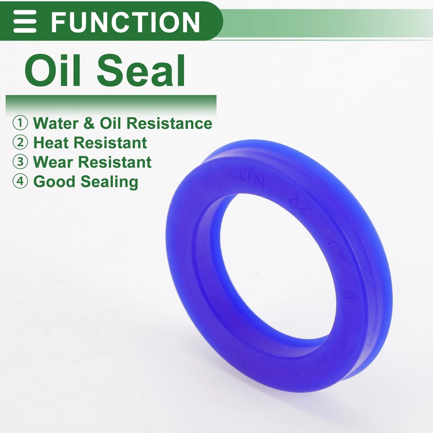 Oil Seal 32x47x8mm Seal Ring Rotary Shaft Seal TPU 5 Pcs for Car