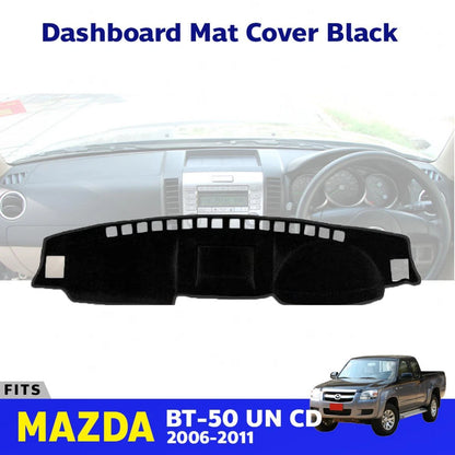 For Mazda BT-50 Pickup 2006-11 Dashboard Mat Pad Console Carpet Cover Black New