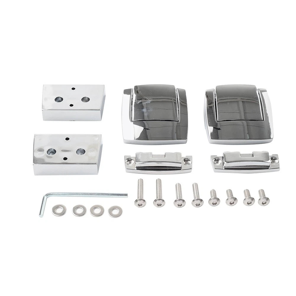 Chrome Tour Trunk Latches for Harley Electra Glide, Street Glide, Road King